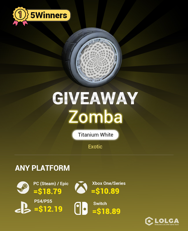 Zomba ( Titanium White ) Giveaway